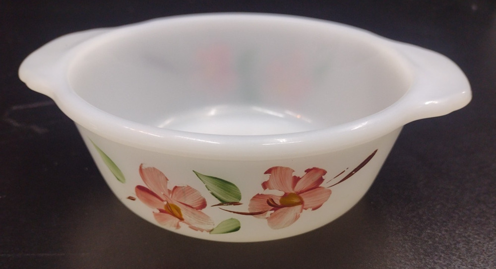 VINTAGE Fire King Blossom #445 Dish Hand-painted